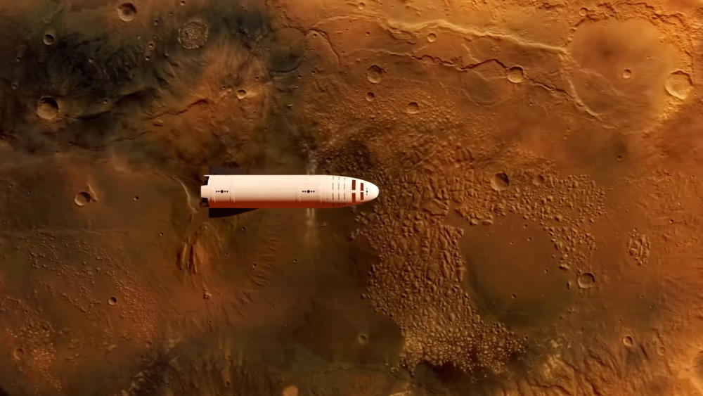 飞船到达火星