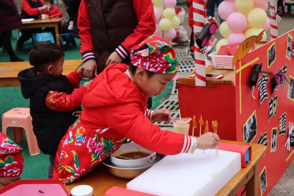 马涧镇中心幼儿园庙会迎新年活动