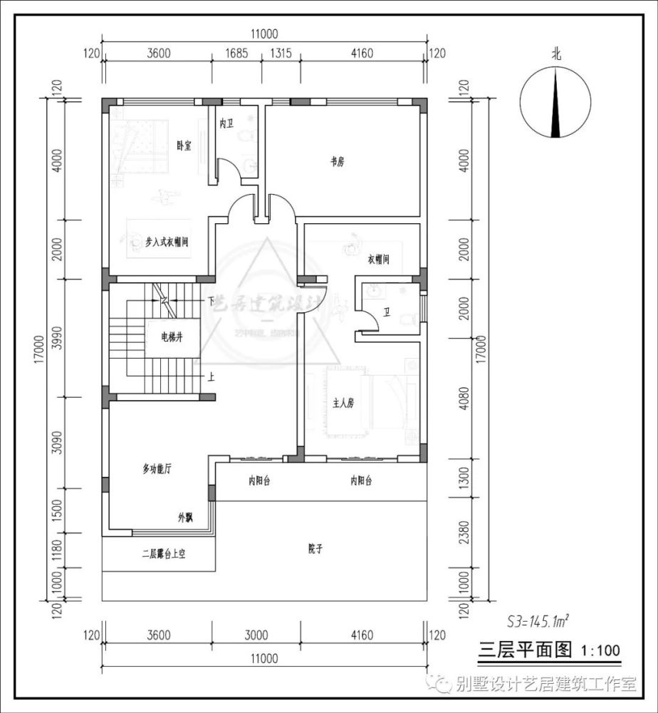 现代风格三层门面房设计