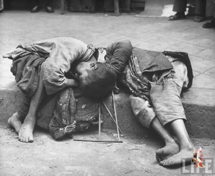 老照片:1946年内战前的中国之苦难民生