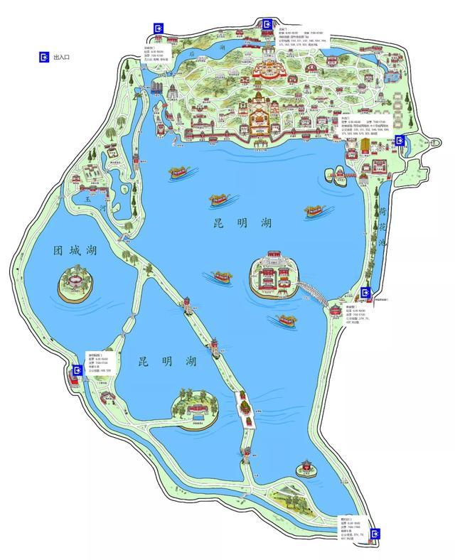圆明园,颐和园,杭州西湖,拙政园,留园等的布局均可见"一池三山"的