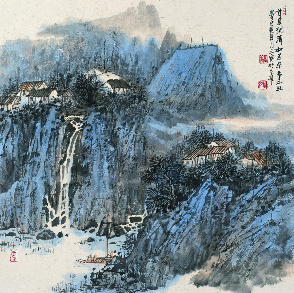 宣纸上的山色春秋 中国山水画