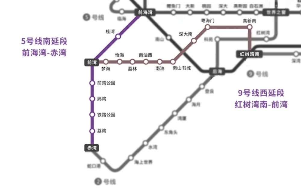 深圳地铁9号线新增路段:高新南站——前湾站