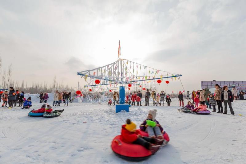 杏花公园,滑雪场,库车县,新疆,比西