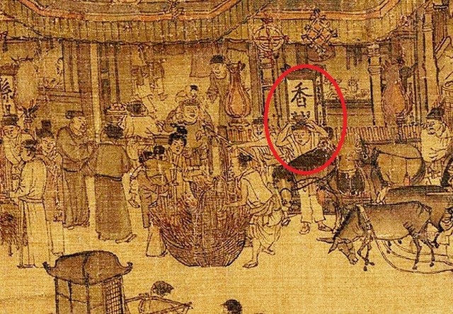 《清明上河图》放大10倍,有青楼存在?你看这对男女在干嘛?