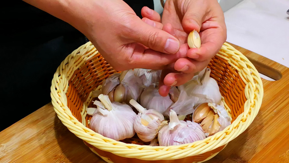 大蒜,剥蒜技巧,美食
