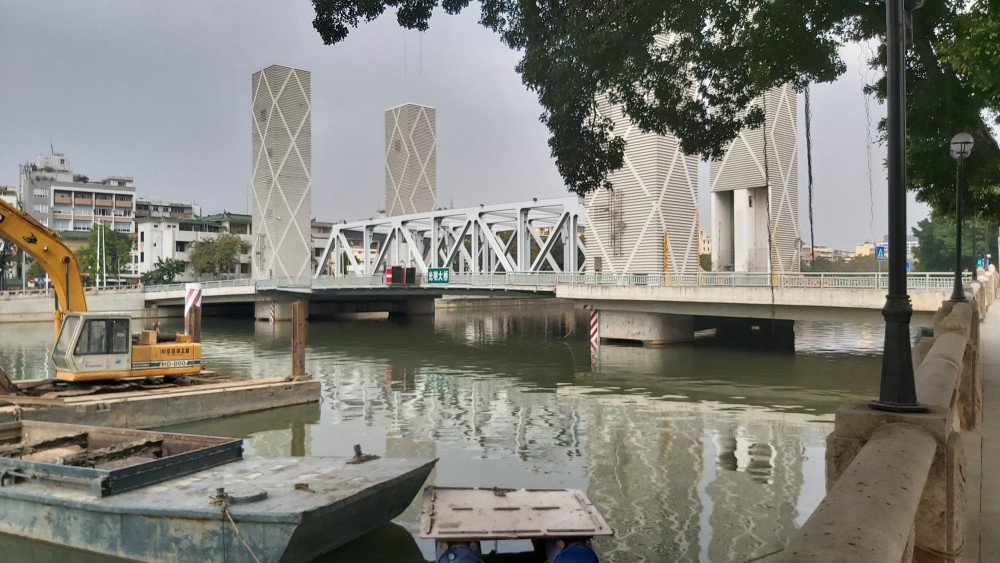 发现广州番禺一座漂亮的桥,广州光明大桥,位于市桥水道