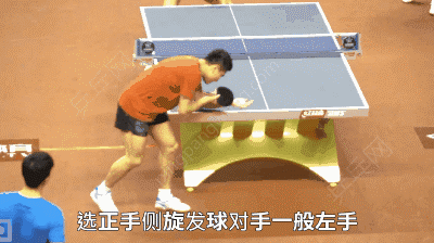 本集我们就讲解到这里,下集我们来看一下梁靖昆的正手侧下旋发球