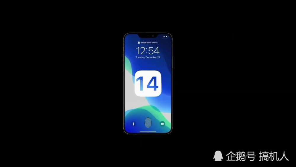 iphone12概念图:屏下指纹解锁 3d人脸识别来了 丑刘海