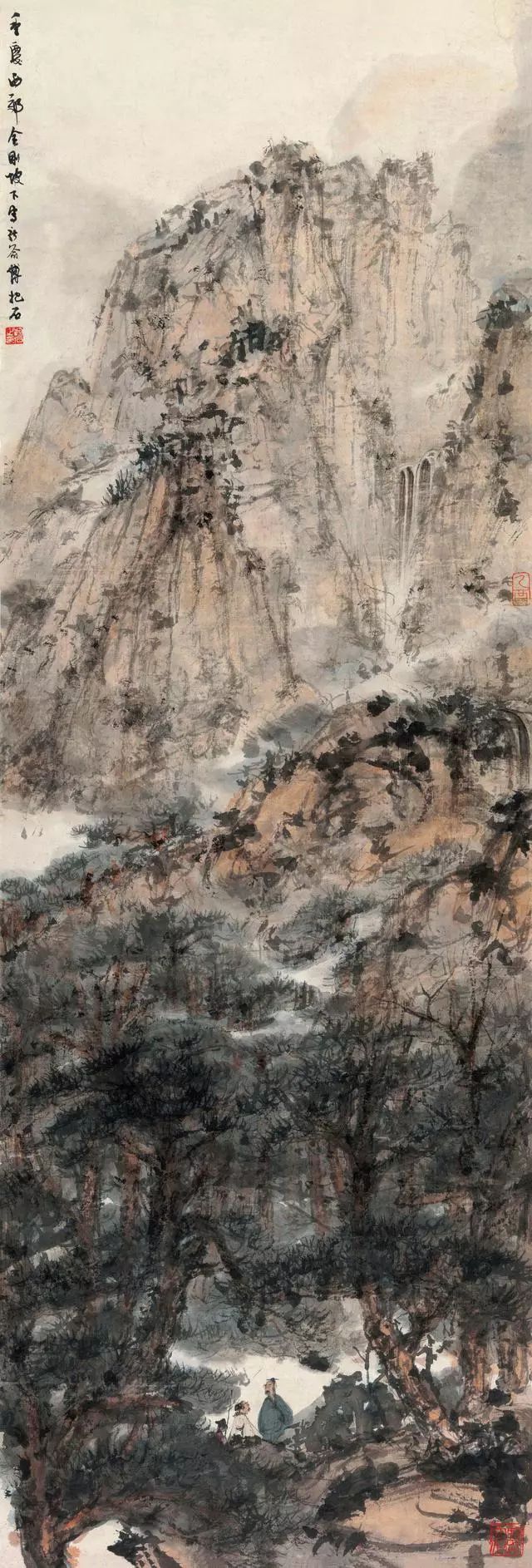 傅抱石,山水画,杜甫