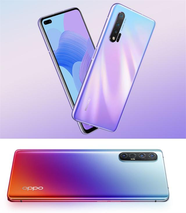 华为nova6,oppo reno3