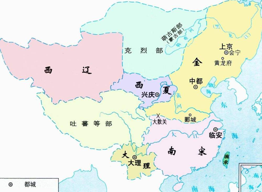 西夏,蒙古,金国,宗藩国,撤兵