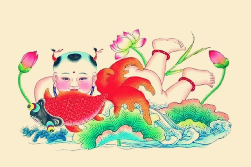 民间年画是中国民间美术中较大的一个艺术门类,它从早期的自然,崇拜