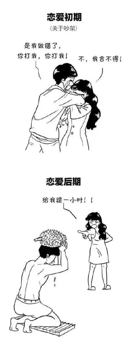 已让人甜蜜上了头 可最近米醋看了一组关于 恋爱前vs恋爱后的对比漫画