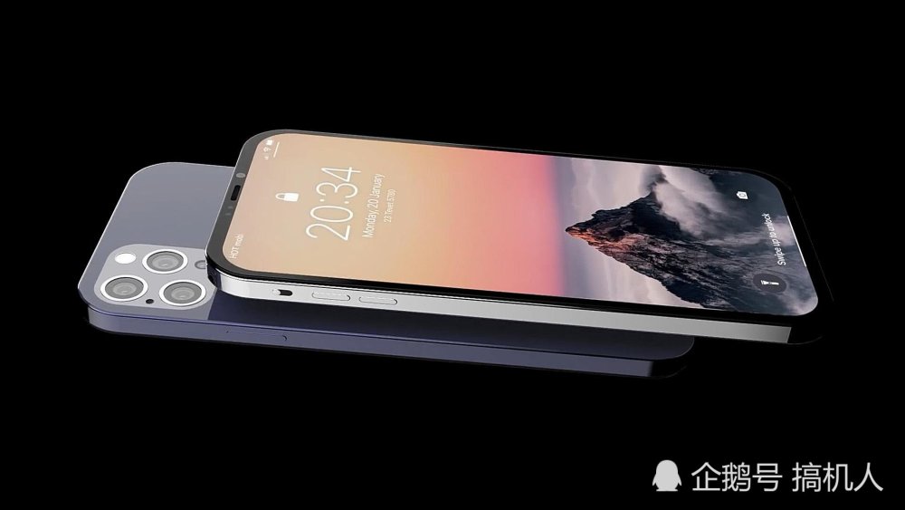 iphone12刘海屏壁纸,苹果12刘海壁纸 iphone12概念图:只要砍掉丑刘海 熟悉的iphone又回来了