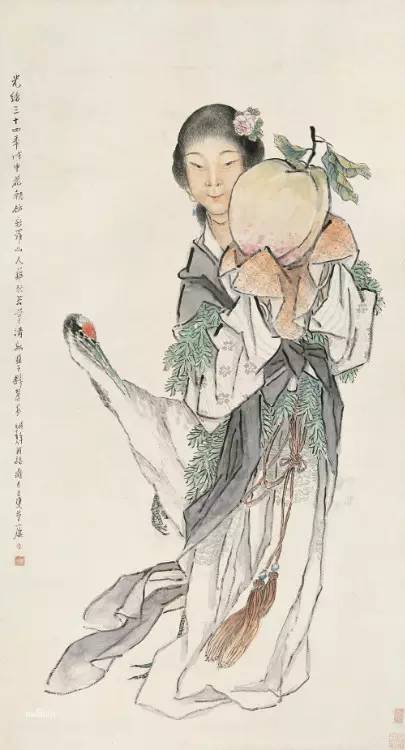 仕女,潘振镛,沈 燧,冯超然,沈心海,胡锡珪