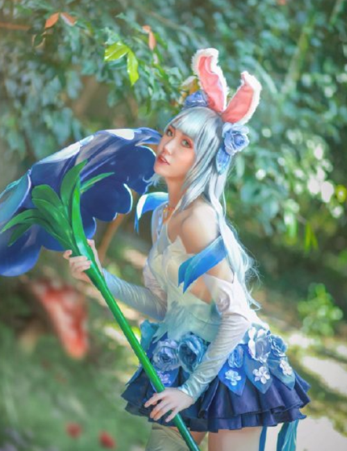 王者荣耀公孙离cosplay,朱唇皓齿