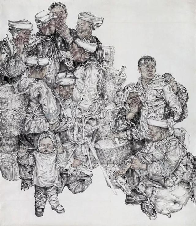 中国美术家协会会员,胡爱玲人物画作品欣赏