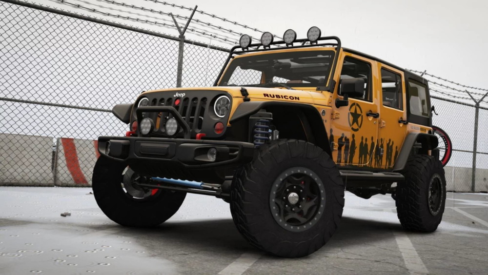 gta5 mod 彪悍的越野车 jeep牧马人