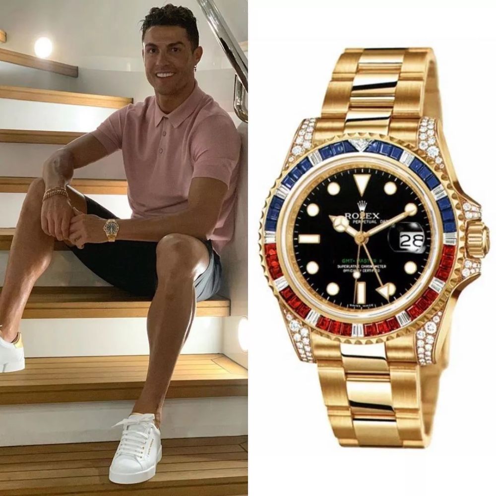 c罗上手佩戴,史上最贵劳力士rolex"斑马/满天星"腕表!