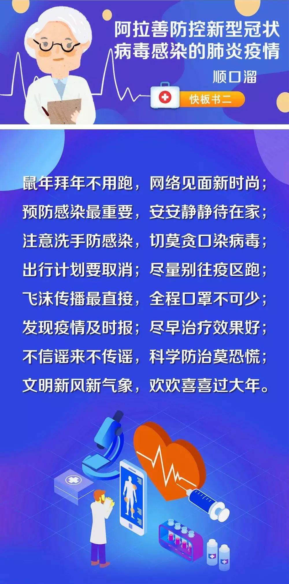 防控新型冠状病毒感染的肺炎疫情顺口溜