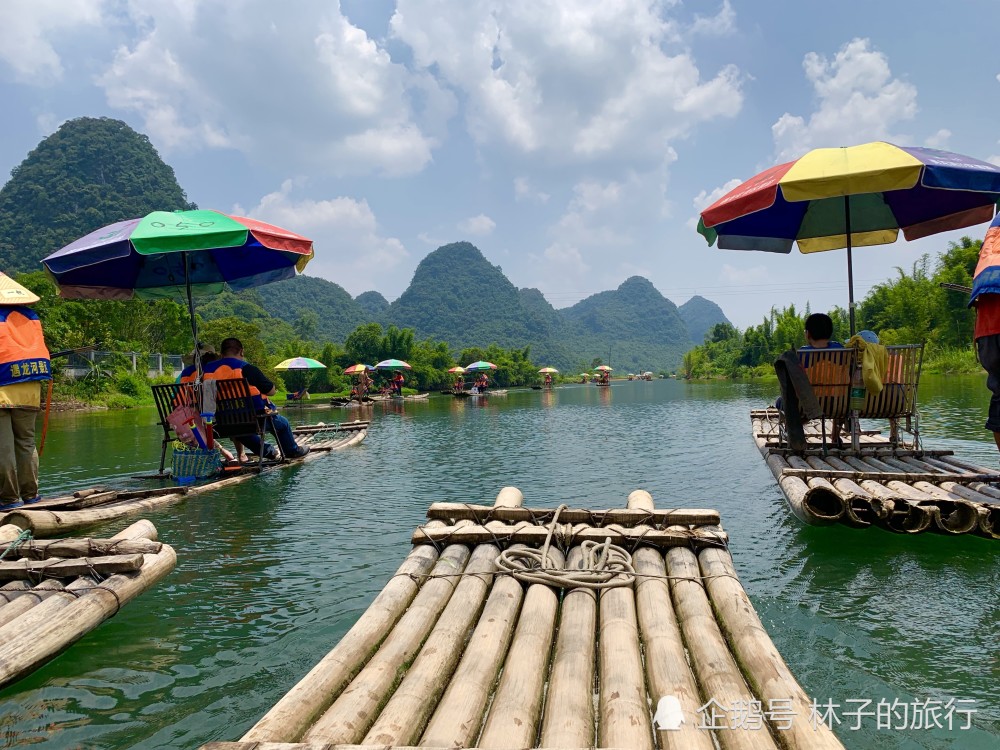 桂林阳朔遇龙河竹筏漂流怎么玩