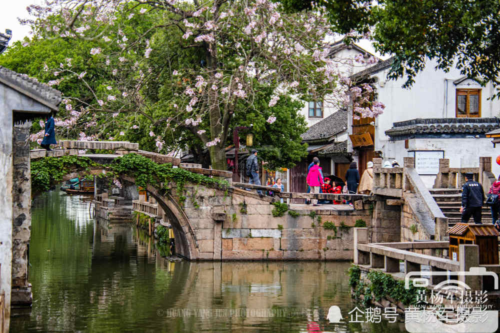 中国第一水乡的美,江苏苏州周庄古镇的江南景色,风光如画很迷人