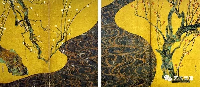 西方艺术史:日本世俗美术时代"宗达光琳派"尾形光琳