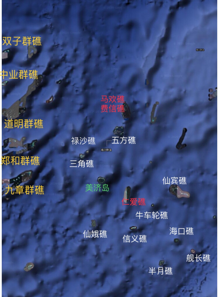 中国南沙群岛六大群礁介绍