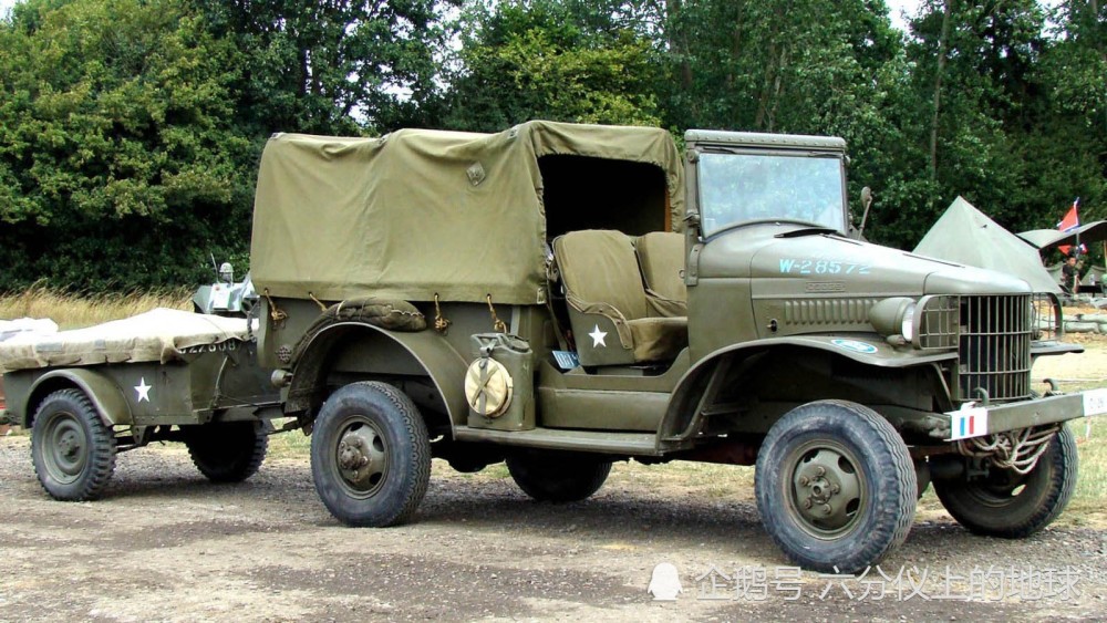 二战兵器全集,美国道奇t207-wc3,v2吨级4×4装备运输车