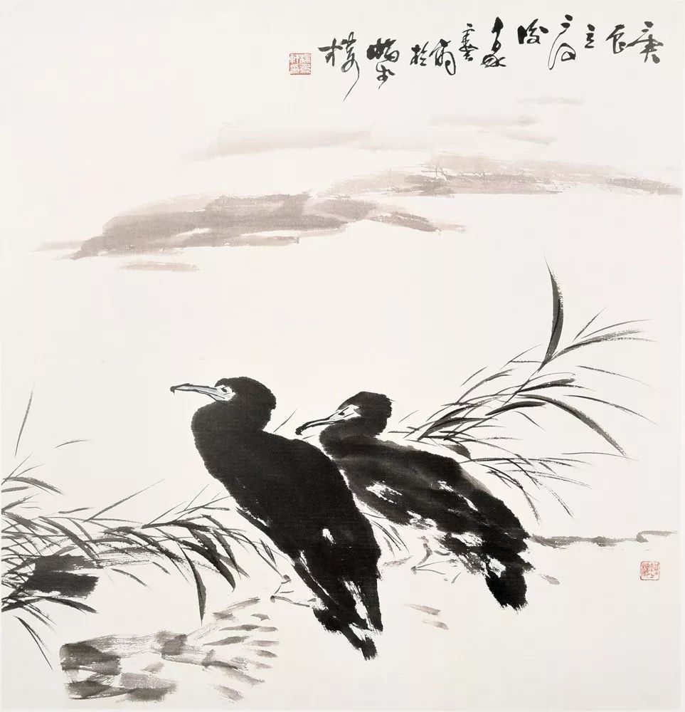 鱼鹰 2000年 100cm×95cm