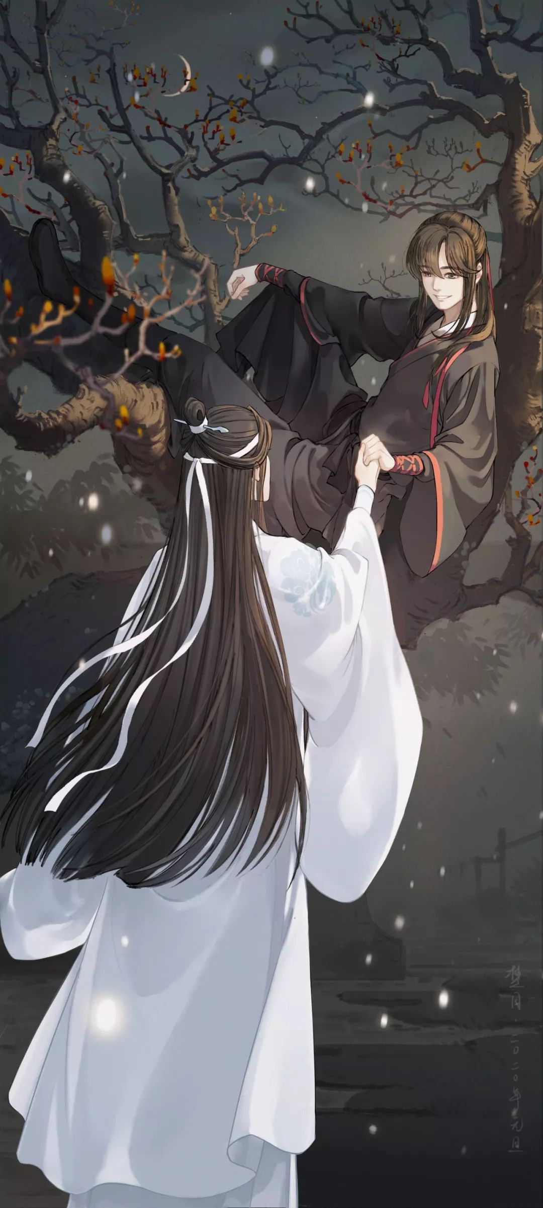 魔道祖师漫画图,ins风,原宿风,壁纸,背景图,头像 蓝湛