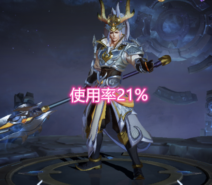 韩信5款皮肤使用率,白龙吟21%,这款皮肤已然烂大街!