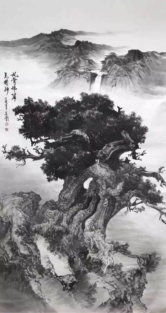 《南山松不老·豪气贯长虹》记著名画家胡定南先生敬献钟南山院士新作