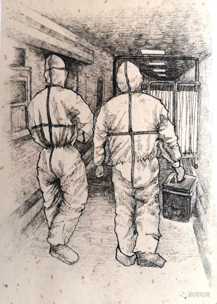张晓飞,钢笔画