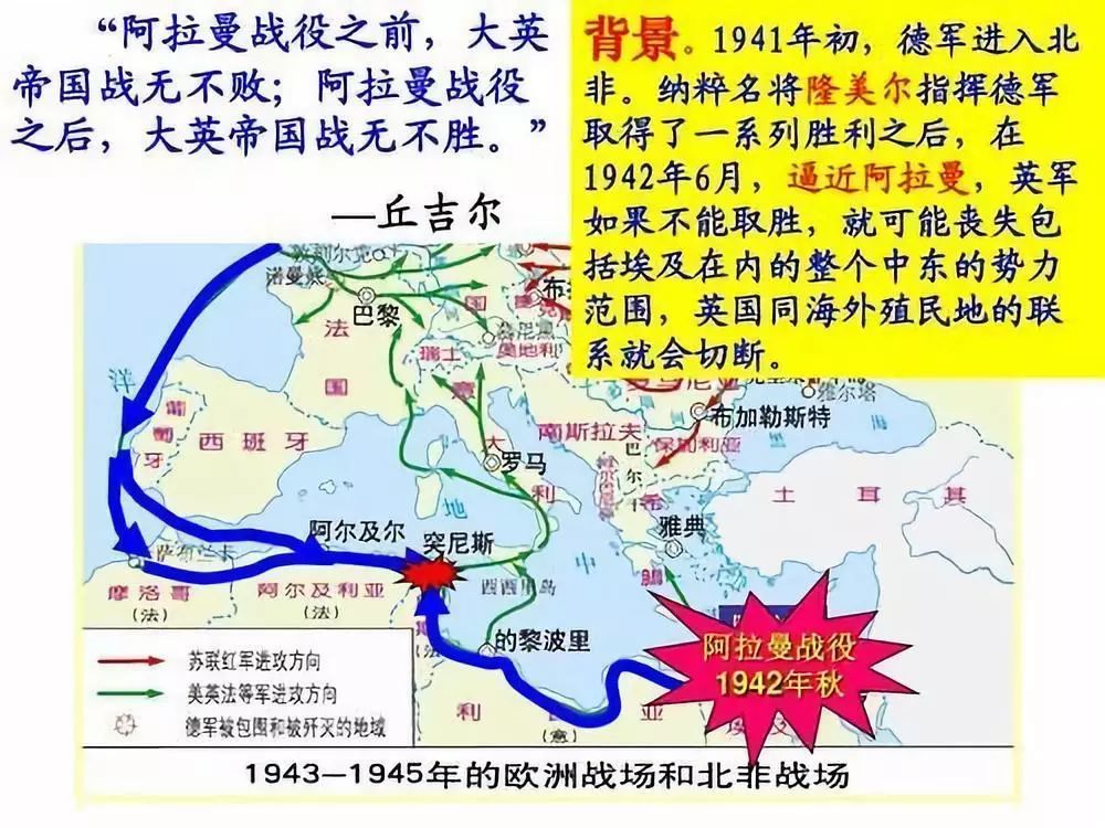 欧洲争霸英德意北非大厮杀,阿拉曼战役德军败北