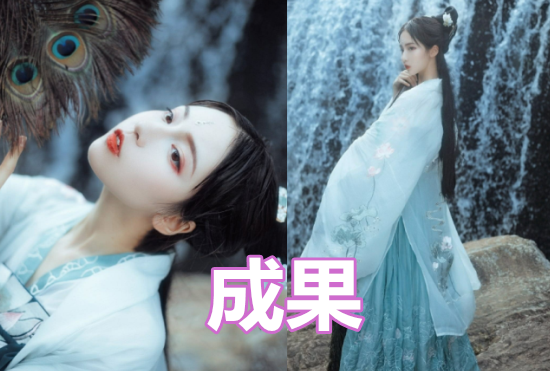 当女星穿上"汉服"后,以为鞠婧祎够养眼了,看到成果:这