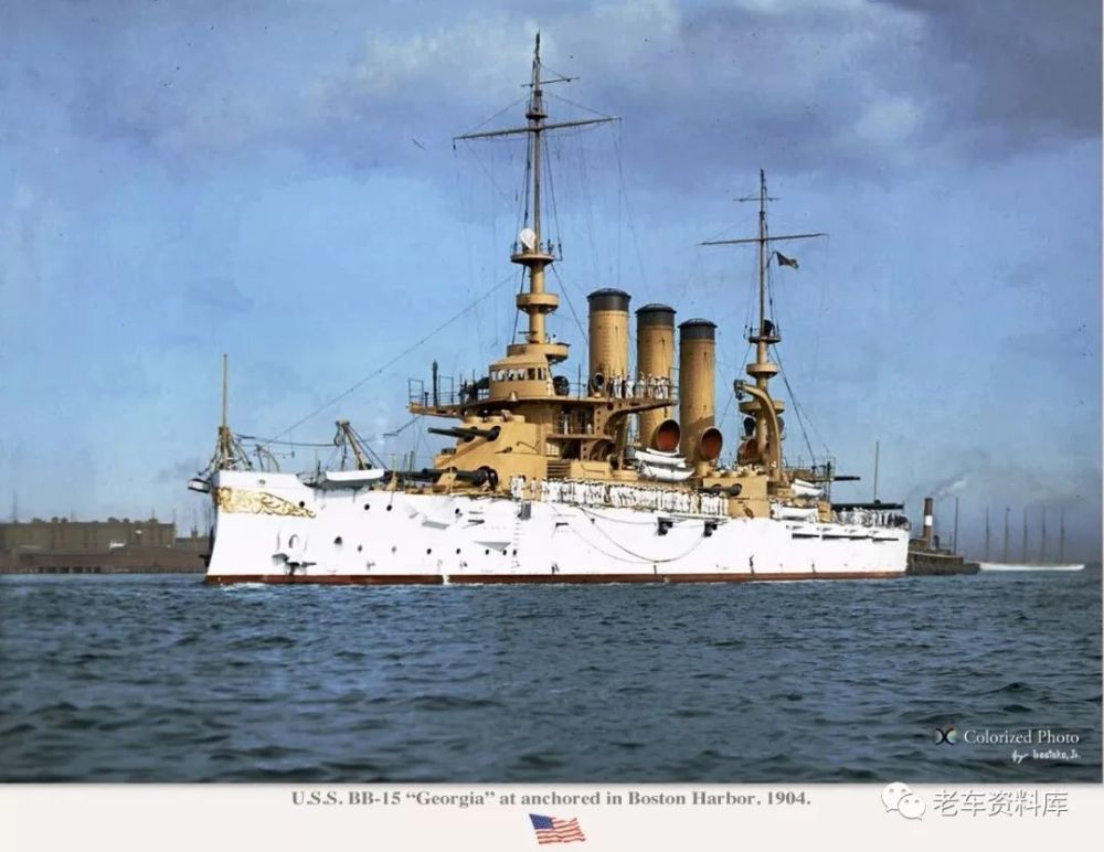 百年前的美国前无畏舰级战舰 佛吉尼亚级