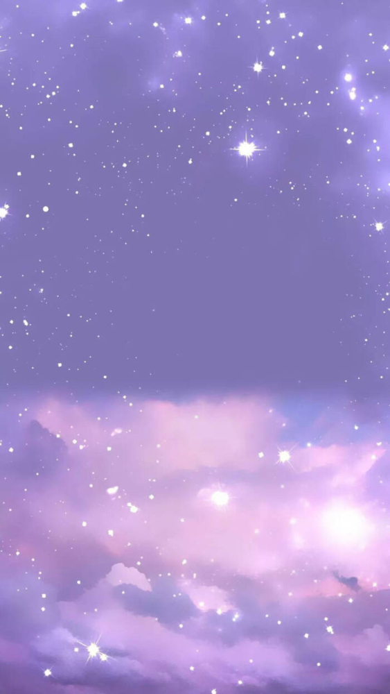 梦幻系列背景图:如果你是月亮,那我就是星星,离不开你