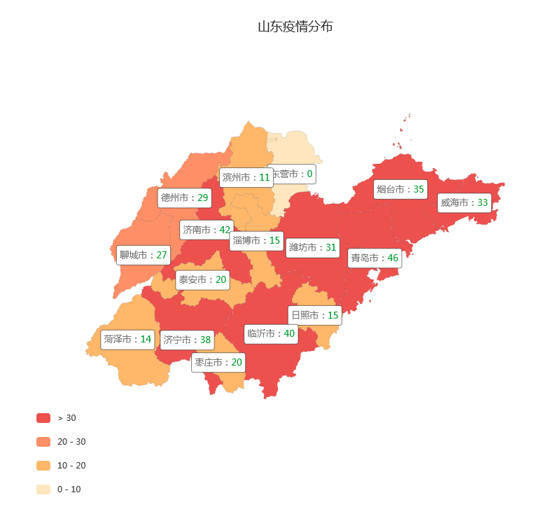 众志成城抗击疫情,山东"战疫"地图与你一起携手保平安