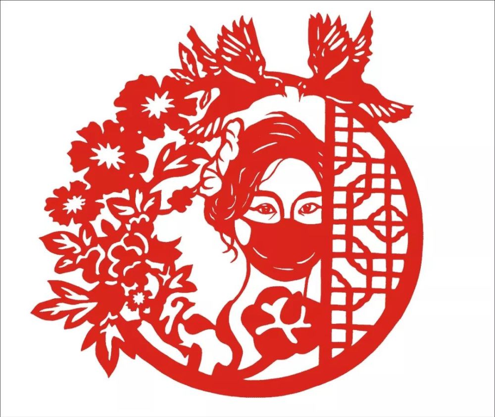 柳市细纹刻纸传人用刻刀纪念防疫时光