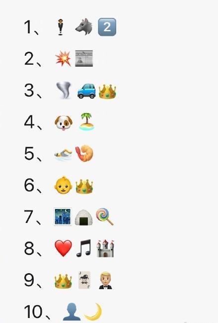 就知道你闲着没事,一起来emoji猜电影吧