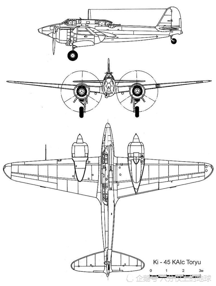 二战兵器全集,日本最成功夜间战斗机,川崎ki-45"屠龙"