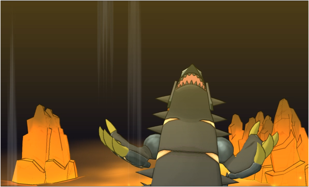 口袋妖怪:谁是陆地上的最强王者,超级班吉拉vs原始固拉多