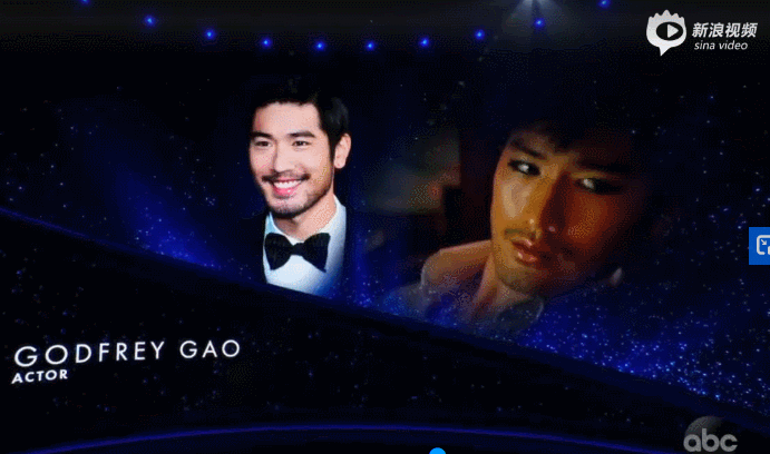 奥斯卡颁奖礼现场,悼念演员高以翔