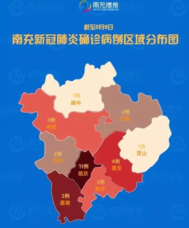 持续关注!南充最新疫情分布图,27个停留点和区域划分