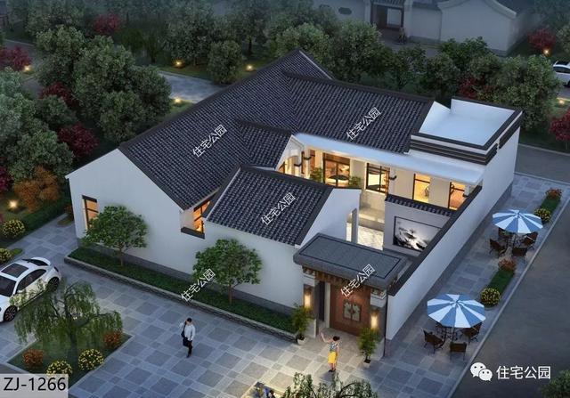 这座中式小院做到了,主体25万就能盖