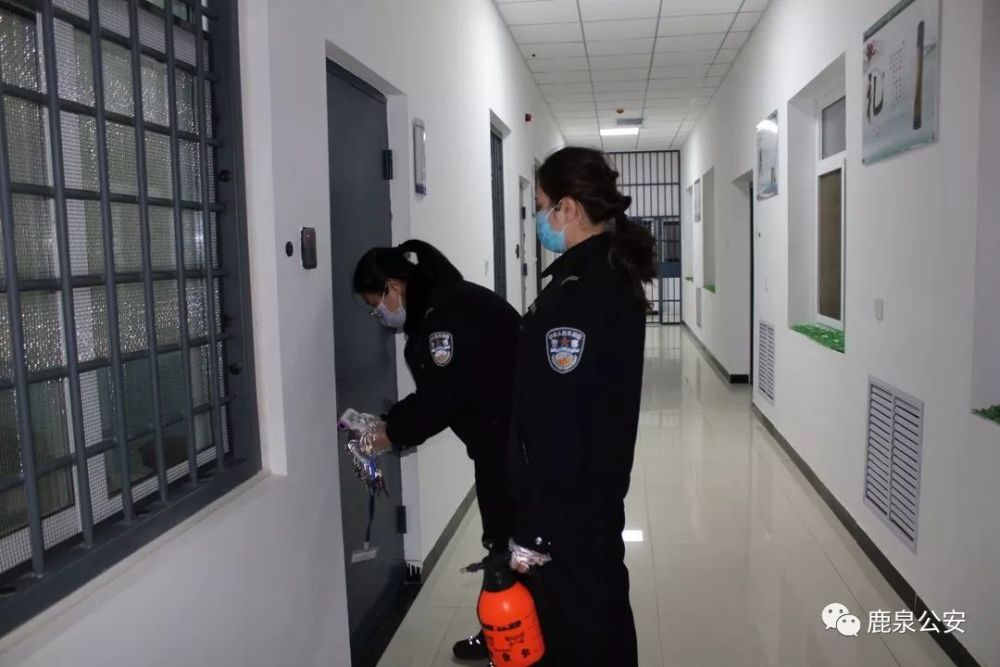 鹿泉区看守所防控疫情第一线的