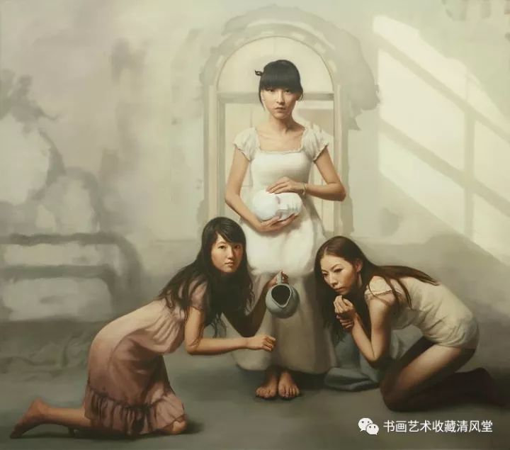黄中羊,油画,韦蓉
