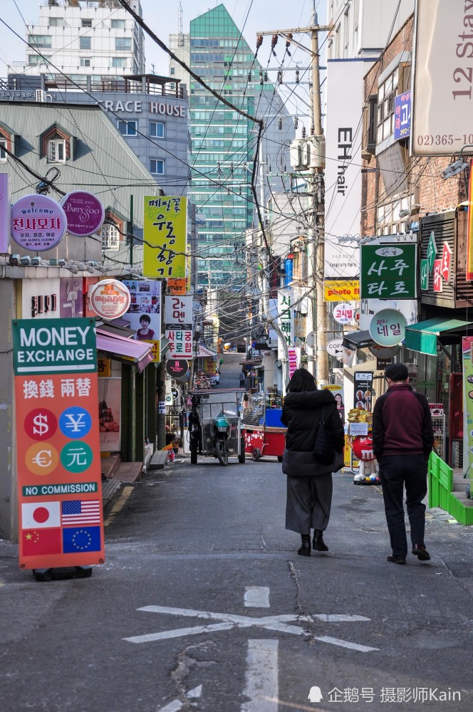 韩国首都街头实拍,杂乱而市井,你觉得发达吗?